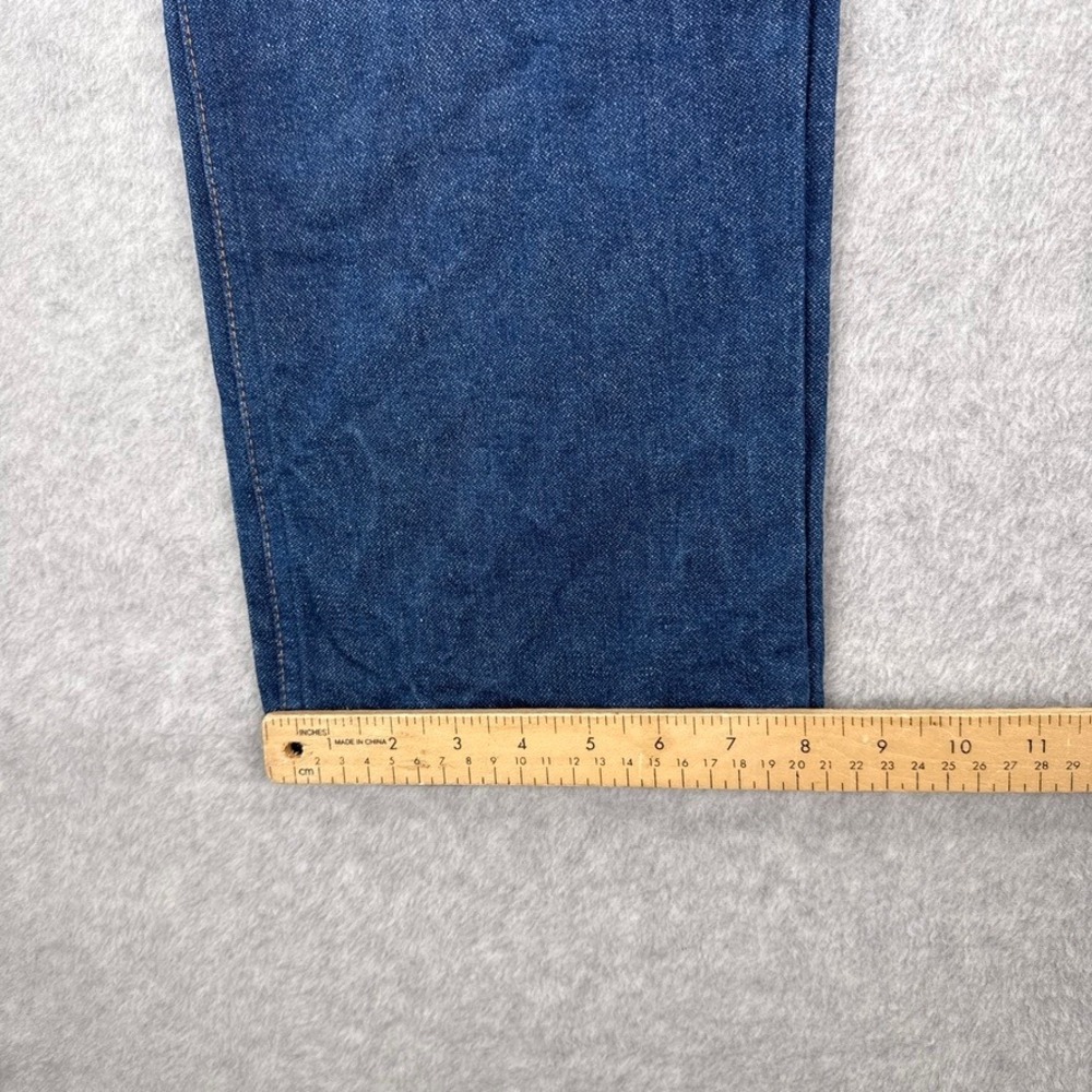 Wrangler Jeans Mens 36X30 Blue Denim Cowboy Cut Original Fit USA Made Vintage - Picture 5 of 14